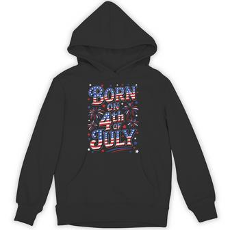 Born On The 4Th Of July Birthday Hoodie - Thegiftio UK