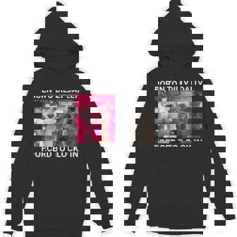 Born To Dilly Dally Forced To Lock In Cat Meme Hoodie | Mazezy