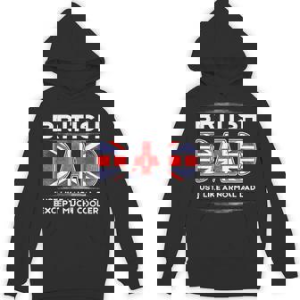 British Dad Is Much Cooler Father's Day Flag Hoodie | Mazezy