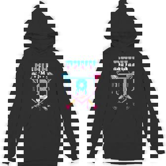 Bruh 8Th Birthday Boy Baseball Ice Cream Drip 8 Year Old Boy Hoodie - Thegiftio UK