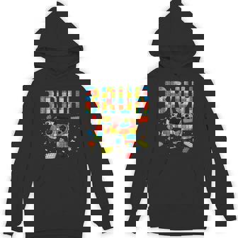 Building Blocks Bruh Gamer Brick Builder Boy Hoodie - Thegiftio