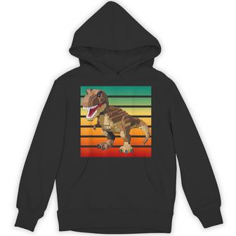 Building Bricks Dinosaur T-Rex Family Matching Hoodie - Thegiftio UK