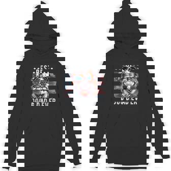 Bulldog Best Dog Dad Ever Father's Day American Flag Hoodie | Mazezy