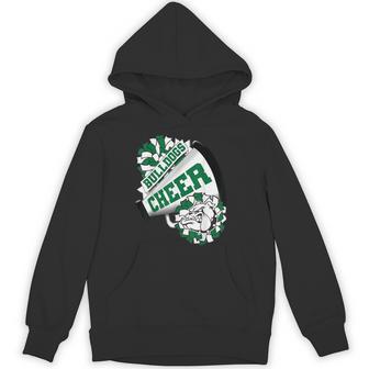 Bulldogs Cheerleading Back To School Cheer Team Spirit Green Hoodie - Thegiftio UK