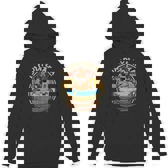 Capybara Daddy With Daughter Capybara Dad Father's Day Hoodie - Monsterry