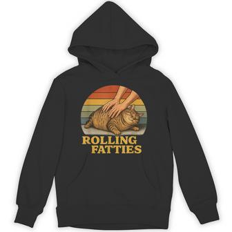 Cat Rolling Fatties Cat Hoodie - Thegiftio UK