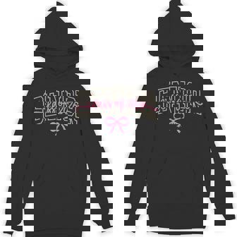 Class Of 2026 Pink Coquette Bow Cap Senior 2026 Graduation Hoodie - Thegiftio