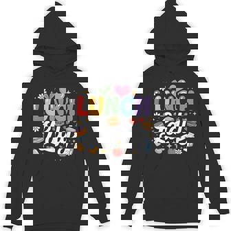 Colorful Lunch Lady Appreciation Retro Back To School Hoodie | Mazezy
