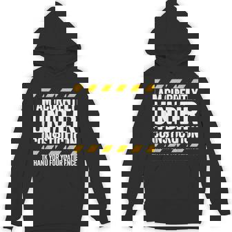 Under Construction Post Surgery Gag Get Well Soon Hoodie - Thegiftio UK