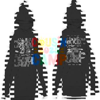Cousin Camp 2025 Camping Campfire Summer Vacation Family Hoodie - Thegiftio