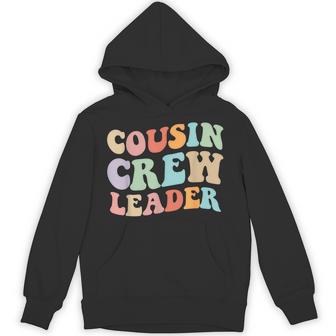 Cousin Crew Leader Retro Graphic – Fun Cousin Group Hoodie - Thegiftio UK