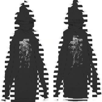 Creepy Wolf Sheep Horror Scary Folklore Goth Alt Aesthetic Hoodie - Thegiftio