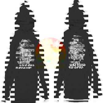 Cute Daddysaurus T-Rex Dad Dinosaur Daddy Saurus Fathers Day Hoodie - Monsterry