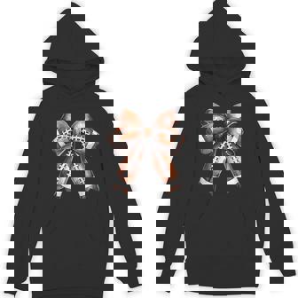 Cute Football Coquette Bow Cute Football Player Hoodie | Mazezy