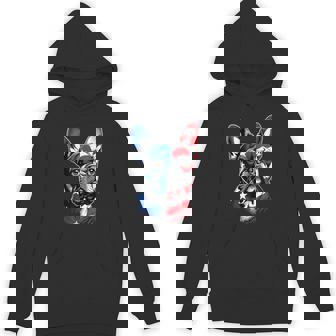 Cute French Bulldog Dog Usa American Flag 4Th Of July Hoodie | Mazezy