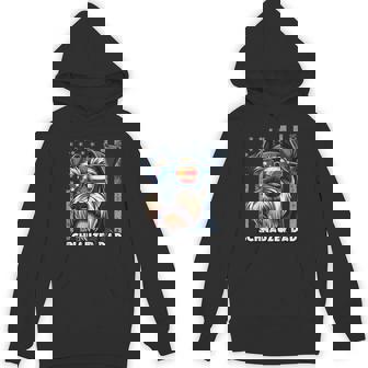 Cute Mini Schnauzer Dad Dog Fathers Day Usa Flag 4Th Of July Hoodie - Thegiftio