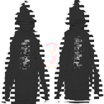Dachshund 4Th Of July Us American Flag Doxie Dog Patriotic Hoodie - Monsterry