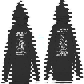 Dad Always Came Back With Milk Skeleton Humor Hoodie - Monsterry