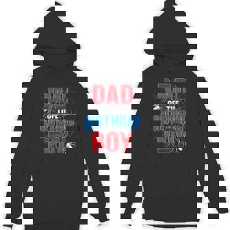Dad Of The Birthday Boy Matching Family Spider Web Hoodie - Thegiftio UK
