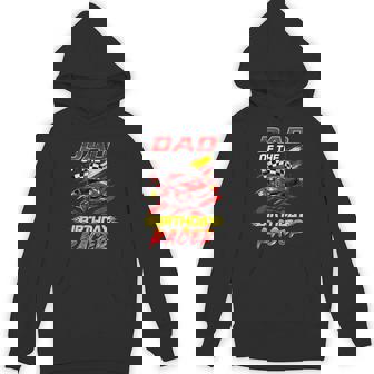 Dad Of The Birthday Racer Race Car Party Family Matching Hoodie - Thegiftio UK