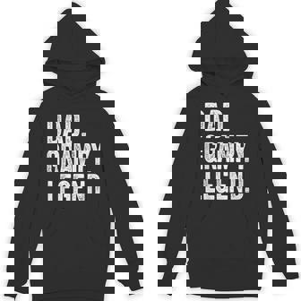 Dad Grampy Legend Vintage Distressed Bold Grampy Graphic Hoodie | Mazezy