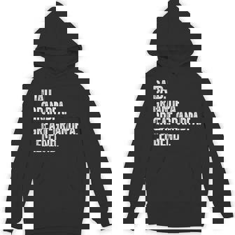 Dad Grandpa Great-Grandpa Legend Vintage Distressed Graphic Hoodie - Thegiftio