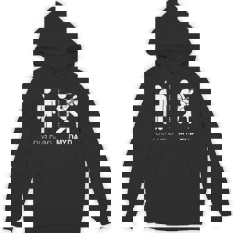 Your Dad My Dad Guitarist Artist Bass Guitar Dad Fathers Day Hoodie | Mazezy
