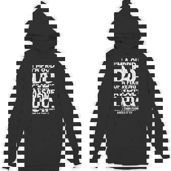 Dad Of Lucia Father's Day Personalized Name Joke Hoodie - Monsterry