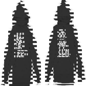 Dad Papa Legend Vintage Distressed Bold Papa Graphic Hoodie - Monsterry