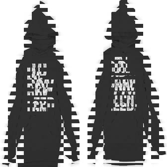 Dad Papaw Legend Vintage Distressed Bold Papaw Graphic Hoodie - Thegiftio