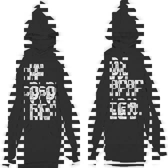 Dad Pop-Pop Legend Vintage Distressed Bold Pop-Pop Graphic Hoodie - Monsterry