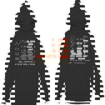 Dad Protector Hero Legend Usa Flag Dad Father's Day Hoodie - Thegiftio