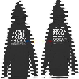 Dad Retro Monster Truck Family Crew Birthday Matching Hoodie - Thegiftio UK