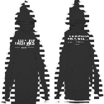 Dad Of Twins Est 2025 First Father's Day With Twins Hoodie | Mazezy