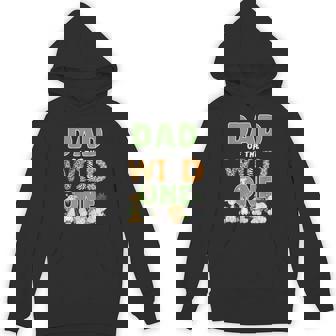 Dad Of The Wild One 1St Birthday Safari Family Matching Hoodie - Thegiftio