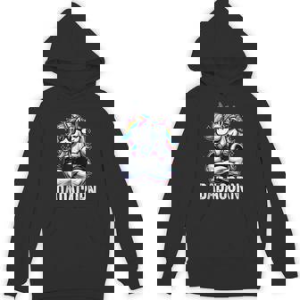 Dadacorn Unicorn Dad And Baby Papa Best Father Father's Day Hoodie - Monsterry