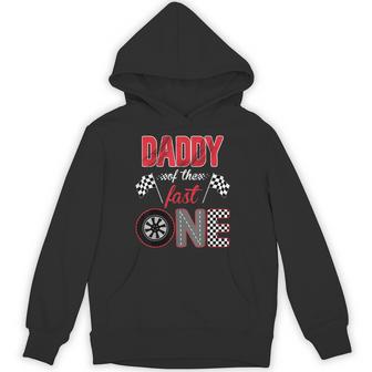 Daddy Of The Fast One Birthday 1St Race Car Family Hoodie - Thegiftio UK