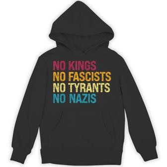 Defiant Voice – No Kings No Fascists No Tyrants No Nazis Hoodie - Thegiftio UK