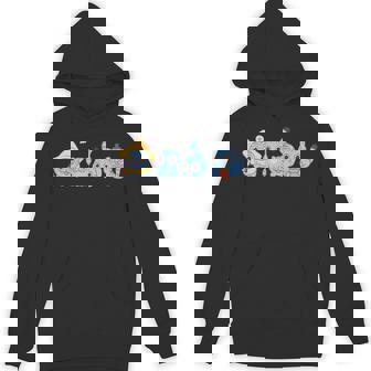 Demon Hunters Blue Tiger And Bird Hoodie - Monsterry