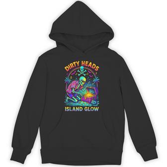Dirty Heads Island Glow Beach Vibes Skeleton Diver Men Hoodie - Monsterry