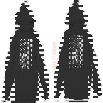 Distressed Usa American Flag Baseball Opa Father's Day Hoodie - Monsterry