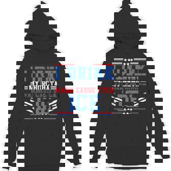 I Drink My Horchata Warm Cause Fuck Ice Deportation Protest Hoodie | Mazezy