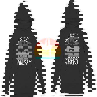 Easy Distracted By Monkeys シャツ ビンテージモンキー Hoodie - Kawaiitshirt