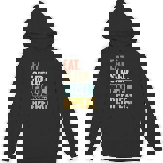 Eat Sleep Excel Repeat Retro Vintage Excel Hoodie | Mazezy