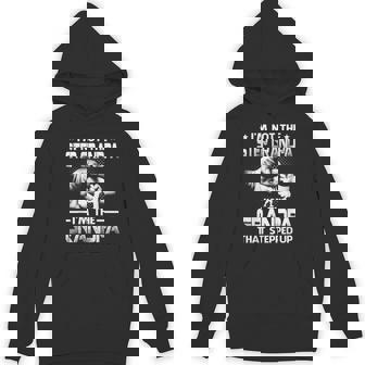 Family And Father's Day I'm Not The Step Grandpa I'm The Grandpa That Stepped Up Black Modern Casual Letter Print Crew Neck Short Sleeve S Hoodie - Thegiftio