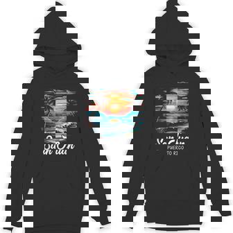 Family Vacation Retro Sunset Puerto Rico San Juan Hoodie - Thegiftio
