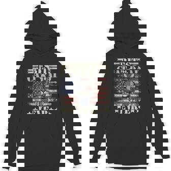 Fathers Day Patriotic Dad Cat Daddy Best Cat Dad Ever Hoodie - Monsterry