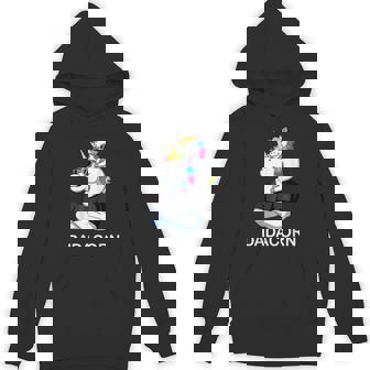 Fathers Day Unicorn Dad Dadacorn Men Hoodie - Monsterry
