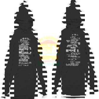 My Favorite Camping Buddies Call Me Dad Vintage Fathers Day Hoodie - Monsterry
