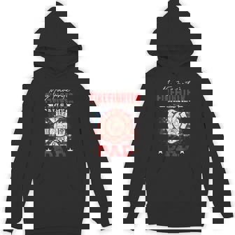 My Favorite Firefighter Calls Me Dad Usa Flag Fathers Day Hoodie - Thegiftio
